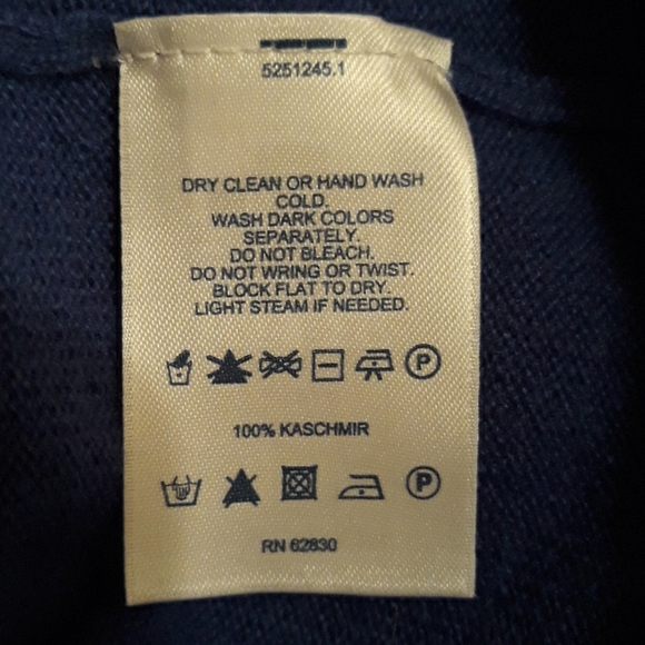 LAND'S END Long Sleeve 100% "Kaschmir" Crewneck Size 14-16 (L) - Picture 4 of 4